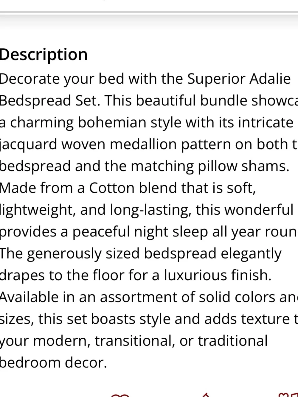 ‘Adalie Collection’ Turquoise Jacquard Floral Bedspread Set FULL